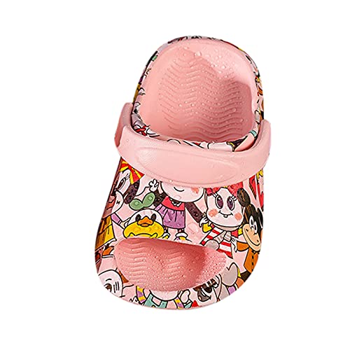 CreoQIJI Womens Slippers Kinderschoenen Peuter Leuke Antislip Jonge Cartoon Baby Slippers Dier Meisjes Babyschoenen Slippers Meisjes 32, roze, 12-15 Monate