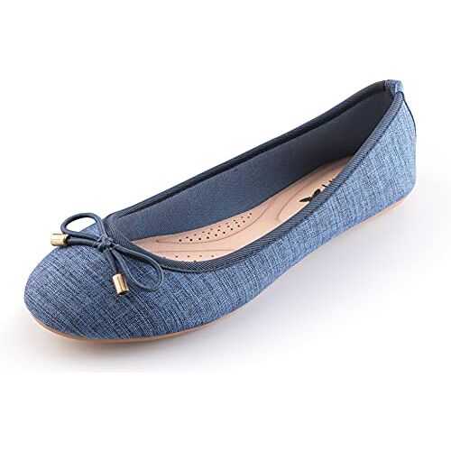 MIGILI 601Dames Schoenen Ballerina's/Ballerina Flats (Azul, Size 37)