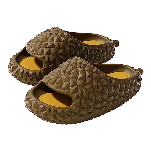 XIUH Badslippers voor dames en heren, zomer, antislip badslippers voor dames, gezellige slippers, D, 35 EU