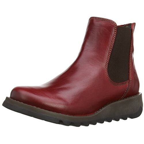 Fly London Dames Salv Rug Chelsea Boots, Rood Rood 004, 36 EU