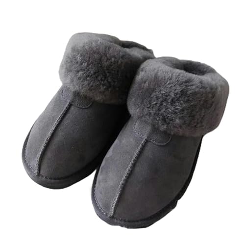 MdybF Slippers women Slippers Female Winter Slippers Women Warm Indoor Slippers Soft Wool Lady Home Slippers-gray-40