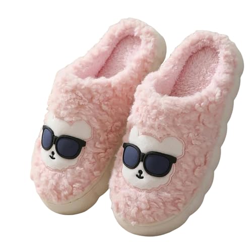 CBLdF Slippers Cute Women's Slippers Warm Slippers Soft Sole Men's Slippers Soft And Comfortable Cotton Slippers-a-40-41 Eu