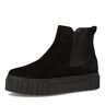 Tamaris Chelsea boots voor dames, uitneembaar voetbed, zwart 001, 40 EU
