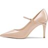 URYJPQM Dames Heels Pump Tip Mary Jane Heels Pump Evening Shoes 3 "Heels,Nude,39 EU