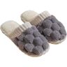 ARZARF Colorblock namaakbont pantoffels, warme geruite pluche pantoffels for dames, kleurblok namaakbont pantoffels (Color : Gray, Size : 9.5-10 Women/8.5-9 Men)