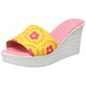 Agatha Ruiz de la Prada Agatha 122 sandalen met sleehak voor dames, geel fuchsia, 37 EU