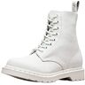 Dr. Martens Dames 1460 Pascal Mono Enkellaarzen, Wit (Wit Virginia 100), 4 UK (37 EU), Wit Wit Virginia 100, 37 EU