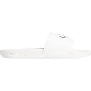 Calvin CK JEANS Women's Slide Monogram WMNS YW0YW01835 Flip Flops, wit (helder wit/zwart), 3.5 UK, Wit Helder Wit Zwart, 36.5 EU Calvin CK JEANS Women's Slide Monogram WMNS YW0YW01835 Flip Flops, wit (helder wit/zwart), 3.5 UK, Wit Helder Wit Zwart, 36.5 EU