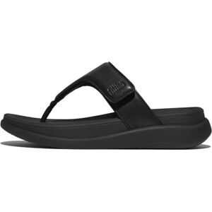Fitflop Dames F-mode Go verstelbare platte teen-post sandaalsandaal, Zwart, 36 EU Fitflop Dames F-mode Go verstelbare platte teen-post sandaalsandaal, Zwart, 36 EU