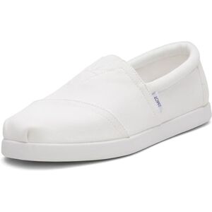 TOMS Heren Alpargata gerecyclede katoenen canvas instapper, Wit, 42 EU TOMS Heren Alpargata gerecyclede katoenen canvas instapper, Wit, 42 EU