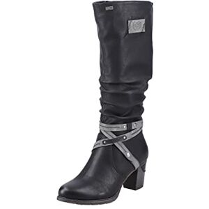 Rieker Dames 96054 hoge laarzen, Zwart Zwart Zwart Smoke 0, 40 EU Rieker Dames 96054 hoge laarzen, Zwart Zwart Zwart Smoke 0, 40 EU