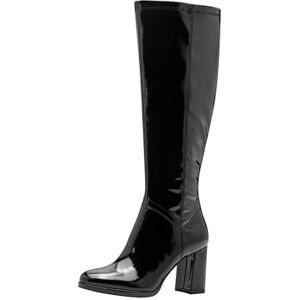 Tamaris Dames Long Boot Heel 1-25553-45 Kniehoge laarzen, Black Patent, 36 EU, zwart (patent), 36 EU Tamaris Dames Long Boot Heel 1-25553-45 Kniehoge laarzen, Black Patent, 36 EU, zwart (patent), 36 EU