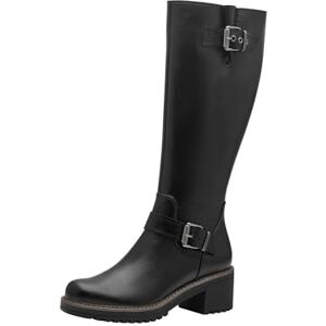 MARCO TOZZI Dames hoge laarzen met hak Vegan met ritssluiting, zwart, 39 EU MARCO TOZZI Dames hoge laarzen met hak Vegan met ritssluiting, zwart, 39 EU