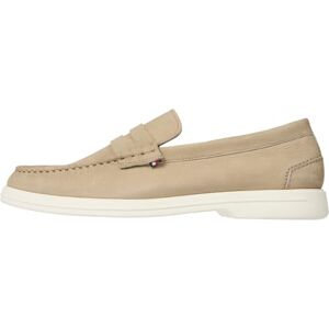 Tommy Hilfiger Nubuck P instappers voor heren Fm0fm05350 instappers, Beige, 46 EU Tommy Hilfiger Nubuck P instappers voor heren Fm0fm05350 instappers, Beige, 46 EU