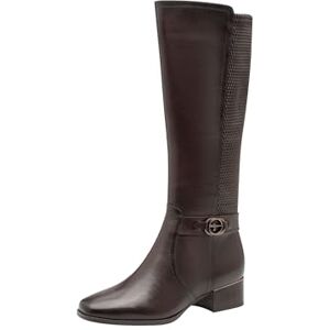 Tamaris Dames Comfort Long Boot Heel Kniehoge laarzen, Espresso, 37 EU, bruin (espresso), 37 EU Tamaris Dames Comfort Long Boot Heel Kniehoge laarzen, Espresso, 37 EU, bruin (espresso), 37 EU