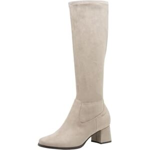 Tamaris Dames Comfort Long Boot Heel Kniehoge laarzen, grijs, 40 EU, grijs, 40 EU Tamaris Dames Comfort Long Boot Heel Kniehoge laarzen, grijs, 40 EU, grijs, 40 EU