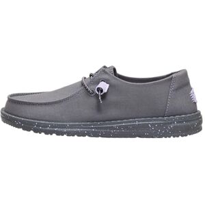 HEYDUDE Wendy Chambray voor dames Casual instappers Mocassin-stijl Donkergrijs W41 HEYDUDE Wendy Chambray voor dames Casual instappers Mocassin-stijl Donkergrijs W41