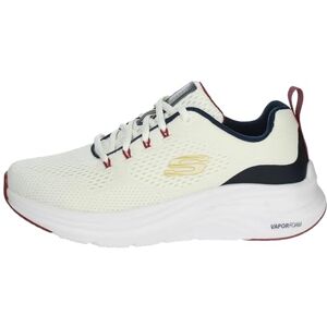 Skechers Stoomschuim herensneakers, wit synthetisch mesh, marineblauw, maat 44, wit, mesh, synthetisch, marineblauw, rode rand, 44 EU Skechers Stoomschuim herensneakers, wit synthetisch mesh, marineblauw, maat 44, wit, mesh, synthetisch, marineblauw, rode rand, 44 EU