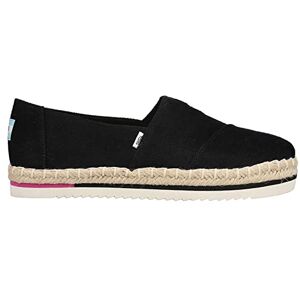 TOMS Dames Alpargata Platform Rope, Zwarte zware keperstof, 38.5 EU TOMS Dames Alpargata Platform Rope, Zwarte zware keperstof, 38.5 EU