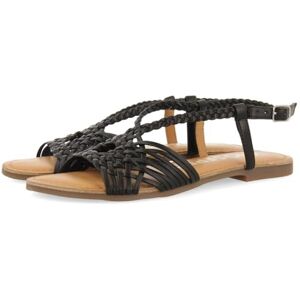 GIOSEPPO AIDONE Platte sandalen voor dames, zwart, 37 EU, Zwart, 37 EU GIOSEPPO AIDONE Platte sandalen voor dames, zwart, 37 EU, Zwart, 37 EU