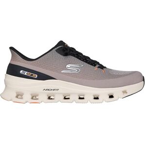 Skechers Arch Fit Glide-Step Pro Sneaker voor heren, Taupe Gebreid Zwart Pu, 45 EU Skechers Arch Fit Glide-Step Pro Sneaker voor heren, Taupe Gebreid Zwart Pu, 45 EU