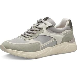 Tamaris Platte veterschoenen voor dames, groen, 36 EU Tamaris Platte veterschoenen voor dames, groen, 36 EU