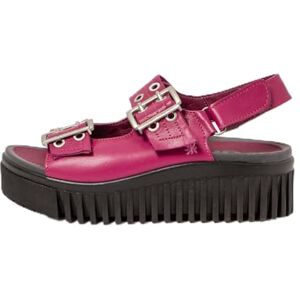 Art Roze Lederen Plateau Sandalen - Sandalen Art Roze Lederen Plateau Sandalen - Sandalen