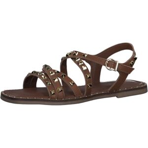 MARCO TOZZI Dames 2-2-28112-20 leren sandalen, cognac comb, 39 EU, Cognac Kam, 39 EU MARCO TOZZI Dames 2-2-28112-20 leren sandalen, cognac comb, 39 EU, Cognac Kam, 39 EU