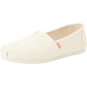 TOMS Alpargata Cloudbound instappers voor dames, Natuurlijke ongeverfde metallic linnen streep, 35.5 EU TOMS Alpargata Cloudbound instappers voor dames, Natuurlijke ongeverfde metallic linnen streep, 35.5 EU