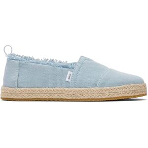 TOMS Alpargata instappers met touw voor meisjes, Pastelblauw gewassen denim, 13 UK Child TOMS Alpargata instappers met touw voor meisjes, Pastelblauw gewassen denim, 13 UK Child