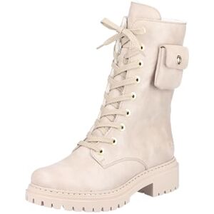 Rieker Dames 72622 Biker Boots, beige, 36 EU Rieker Dames 72622 Biker Boots, beige, 36 EU