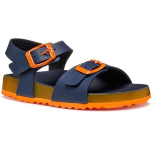Geox J Ghita Boy C kindersandalen, Marineblauw/Oranje, 25 EU Geox J Ghita Boy C kindersandalen, Marineblauw/Oranje, 25 EU