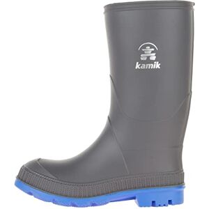 Kamik Stomp rubberlaarzen voor kinderen, uniseks, Grijs Charcoal Blue Cib, 28/29 EU Kamik Stomp rubberlaarzen voor kinderen, uniseks, Grijs Charcoal Blue Cib, 28/29 EU