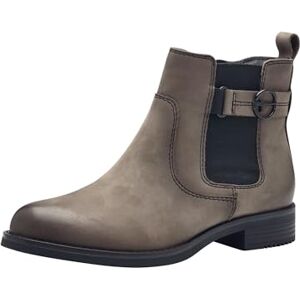 Tamaris Comfort Chelsea Boots voor dames, met ritssluiting, herfst, Steen nubuck, 38 EU Tamaris Comfort Chelsea Boots voor dames, met ritssluiting, herfst, Steen nubuck, 38 EU