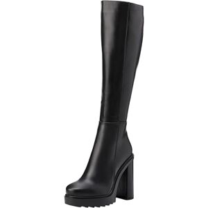 LAMODA Dames Amber Knie Hoge Laarzen, Zwart Pu, 39 EU LAMODA Dames Amber Knie Hoge Laarzen, Zwart Pu, 39 EU
