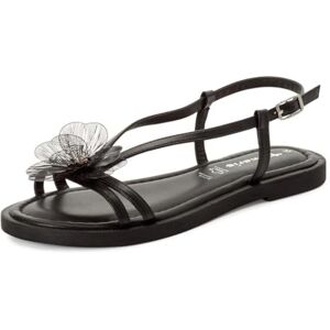 Tamaris Platte damessandalen, zwart (black), 38 Tamaris Platte damessandalen, zwart (black), 38