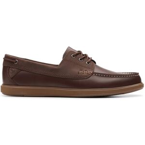 Clarks Bratton Boat Mens Dark Brown Lea, 6.5 Clarks Bratton Boat Mens Dark Brown Lea, 6.5