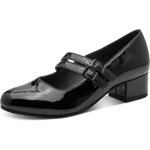 Jana Veganistische damespumps met strap, zwart patent, 37 EU, zwart (patent), 37 EU Jana Veganistische damespumps met strap, zwart patent, 37 EU, zwart (patent), 37 EU