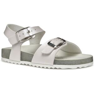 Geox Meisje Adriel Girl I Sandaal, Wit Zilver, 27 EU Geox Meisje Adriel Girl I Sandaal, Wit Zilver, 27 EU