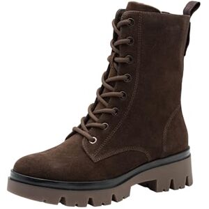 Tamaris Dames Comfort Lace Boot Flat halflange laarzen, mokka suède, 37 EU, mokka-suède, 37 EU Tamaris Dames Comfort Lace Boot Flat halflange laarzen, mokka suède, 37 EU, mokka-suède, 37 EU