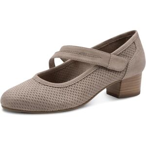 Jana Damespumps met riem, kleine hak, veganistisch, stone, 41 EU Jana Damespumps met riem, kleine hak, veganistisch, stone, 41 EU