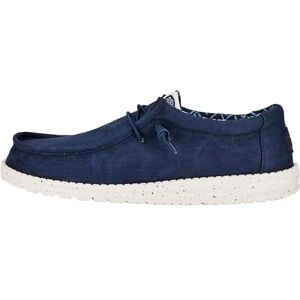 HEYDUDE Heren Wally Canvas Casual instappers Mocassin-stijl Marineblauw, 45 EU HEYDUDE Heren Wally Canvas Casual instappers Mocassin-stijl Marineblauw, 45 EU