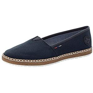 Rieker Dames Flats M2278, espadrilles voor dames, blauw 14, 36 EU Rieker Dames Flats M2278, espadrilles voor dames, blauw 14, 36 EU