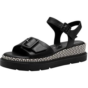 Tamaris 1-28723-44 Damessandalen met sleehak, zwart, 38 EU Tamaris 1-28723-44 Damessandalen met sleehak, zwart, 38 EU