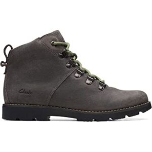 Clarks Heath Hike O Combat Boot voor jongens, grijs, 33 EU Clarks Heath Hike O Combat Boot voor jongens, grijs, 33 EU