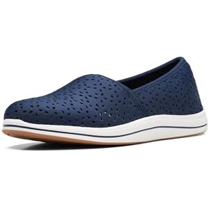 Clarks Breeze Emily instappers voor dames, Navy Synthetisch, 12 Clarks Breeze Emily instappers voor dames, Navy Synthetisch, 12