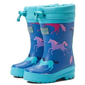 Hatley Sherpa gevoerde bedrukte Wellington regenlaarzen meisjes regenschoen, Dansende paarden, 20.5 EU Hatley Sherpa gevoerde bedrukte Wellington regenlaarzen meisjes regenschoen, Dansende paarden, 20.5 EU