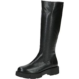 CAPRICE Dames hoge laarzen zonder hak Airmotion van leer Plateau breedte G, Black Nappa, 38 EU CAPRICE Dames hoge laarzen zonder hak Airmotion van leer Plateau breedte G, Black Nappa, 38 EU