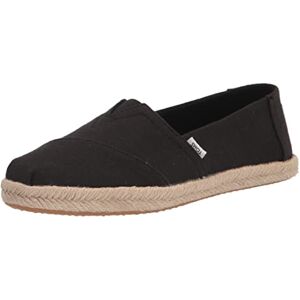 TOMS Dames Alpargata Rope ClassicLoafer Flat, Zwart, 37.5 EU TOMS Dames Alpargata Rope ClassicLoafer Flat, Zwart, 37.5 EU