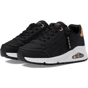 Skechers Meisjes UNO GEN1-ZIP en Stride Sneakers Zwart/Rosegoud - Sneakers Skechers Meisjes UNO GEN1-ZIP en Stride Sneakers Zwart/Rosegoud - Sneakers